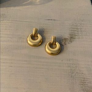 Brooks Brothers gold hoop “ish” earrings
